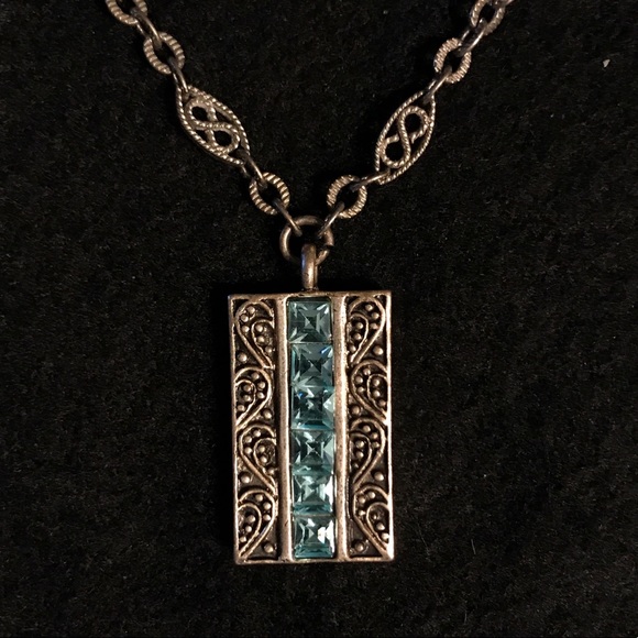 Silver Sky Necklace & Earrings Set - Picture 3 of 7